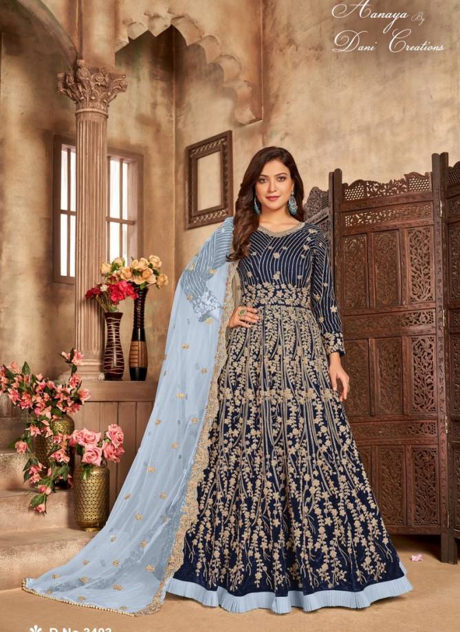 AANAYA 134 Heavy Wedding Wear Designer Anarkali Salwar Suit Latest Collection